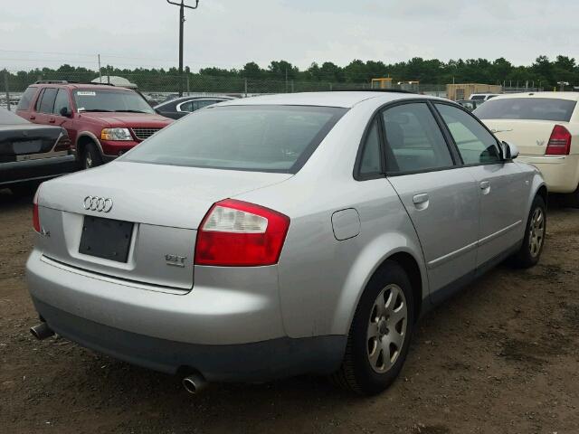 WAULC68E43A314303 - 2003 AUDI A4 1.8T QU SILVER photo 4