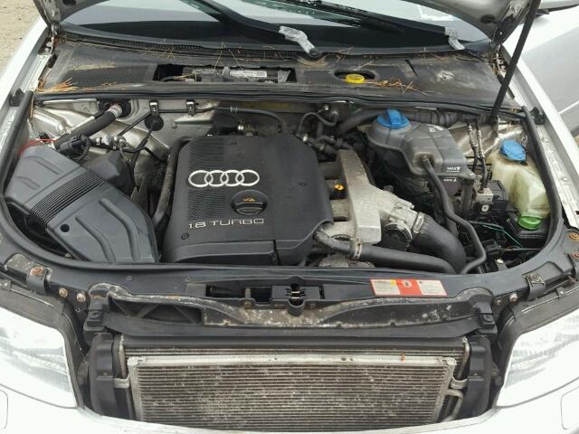 WAULC68E43A314303 - 2003 AUDI A4 1.8T QU SILVER photo 7