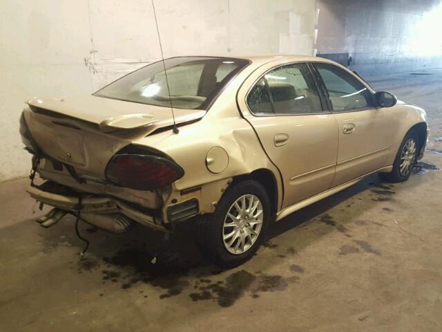 1G2NE52E85M138404 - 2005 PONTIAC GRAND AM S GOLD photo 4