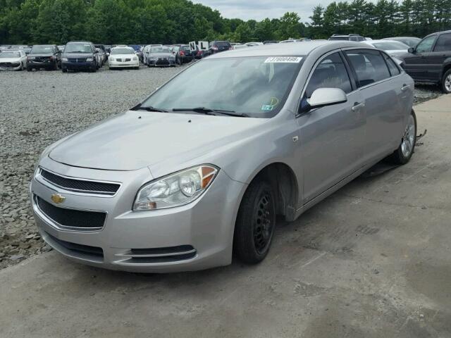 1G1ZH57B28F161018 - 2008 CHEVROLET MALIBU 1LT ვერცხლისფერი ფოტო 2
