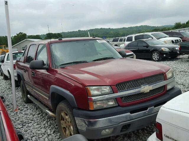 3GNEK12T94G257387 - 2004 CHEVROLET AVALANCHE RED photo 1