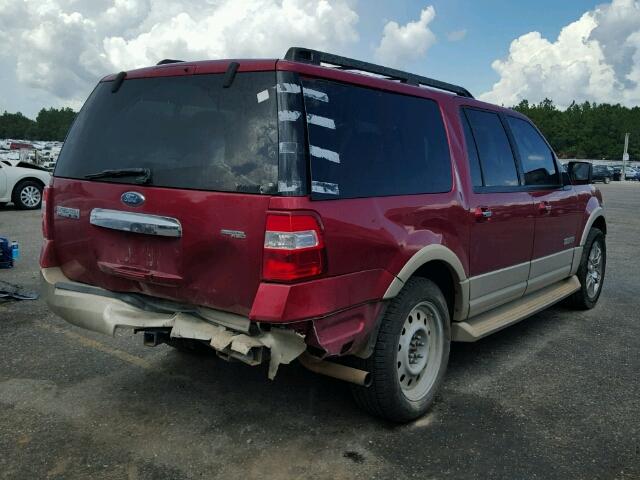 1FMFK17527LA49667 - 2007 FORD EXPEDITION RED photo 4