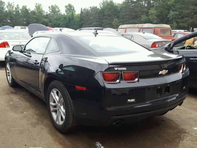 2G1FB1E39D9197400 - 2013 CHEVROLET CAMARO LT BLACK photo 3