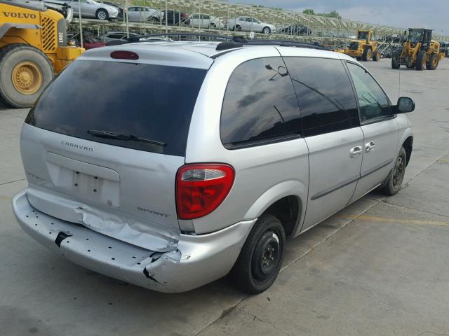 1B4GP453X2B515130 - 2002 DODGE CARAVAN SP SILVER photo 4