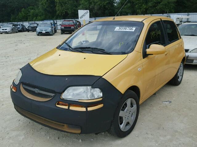 KL1TD66616B626144 - 2006 CHEVROLET AVEO BASE Сары фото 2