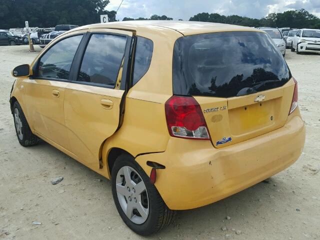 KL1TD66616B626144 - 2006 CHEVROLET AVEO BASE Сары фото 3