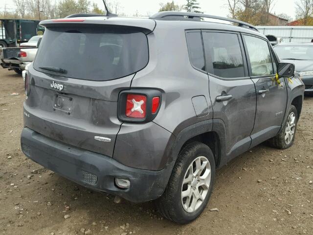 ZACCJBBT6GPD58866 - 2016 JEEP RENEGADE L GRAY photo 4