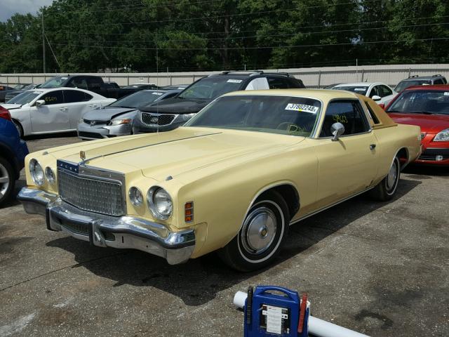 SS22N7R308117 - 1977 CHRYSLER CORDOBA LS CREAM photo 2