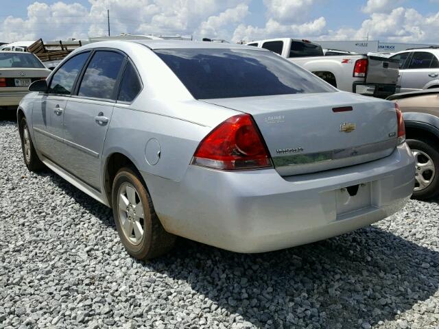 2G1WF5EK0B1115956 - 2011 CHEVROLET IMPALA LS Сріблястий фото 3