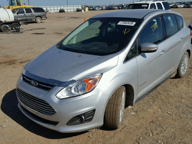 1FADP5BU2FL100690 - 2015 FORD C-MAX SEL SILVER photo 2