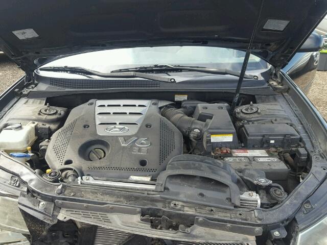 5NPEU46F56H124631 - 2006 HYUNDAI SONATA BLACK photo 7