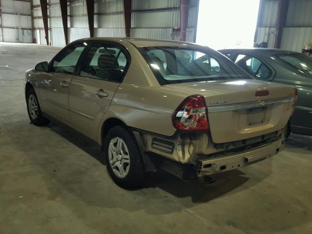 1G1ZS58F77F102225 - 2007 CHEVROLET MALIBU LS GOLD photo 3