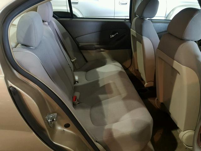 1G1ZS58F77F102225 - 2007 CHEVROLET MALIBU LS GOLD photo 6