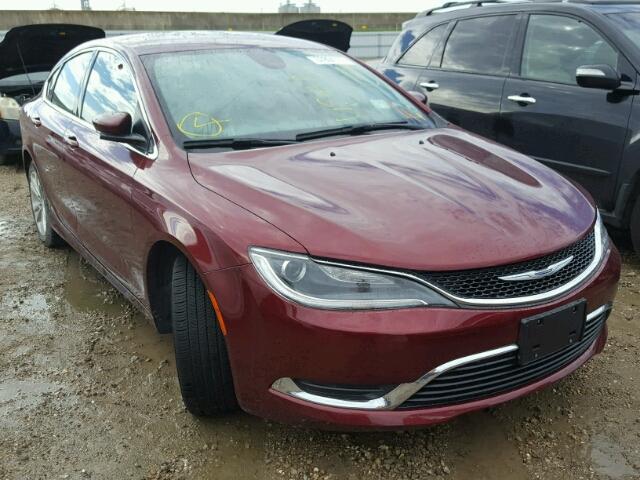 1C3CCCAB5FN579363 - 2015 CHRYSLER 200 LIMITE BURGUNDY photo 1