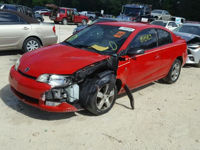 1G8AW15F67Z154976 - 2007 SATURN ION LEVEL RED photo 2