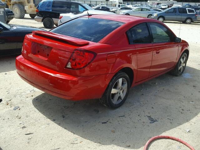 1G8AW15F67Z154976 - 2007 SATURN ION LEVEL RED photo 4