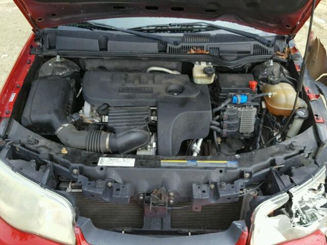 1G8AW15F67Z154976 - 2007 SATURN ION LEVEL RED photo 7