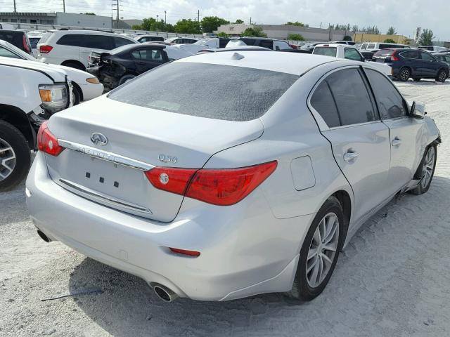 JN1CV7AP8HM641567 - 2017 INFINITI Q50 BASE Plata foto 4