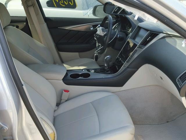 JN1CV7AP8HM641567 - 2017 INFINITI Q50 BASE Plata foto 5