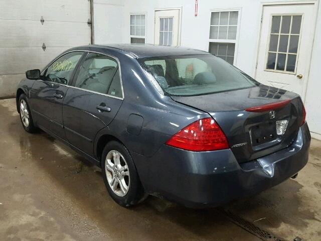 1HGCM56336A158689 - 2006 HONDA ACCORD SE BLUE photo 3