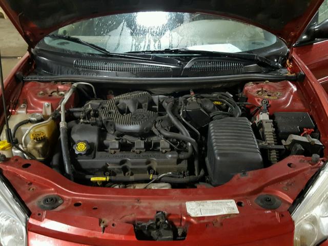 1C3EL75R64N113915 - 2004 CHRYSLER SEBRING GT RED photo 7