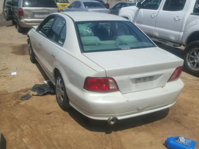 4A3AA46G22E117367 - 2002 MITSUBISHI GALANT ES WHITE photo 3