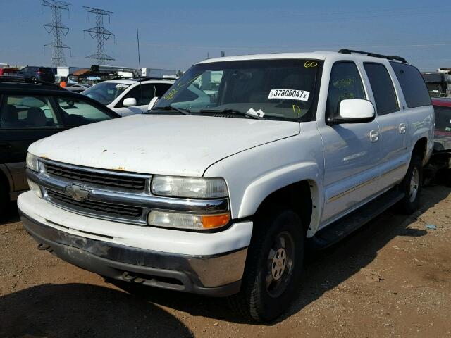 1GNFK16T81J242033 - 2001 CHEVROLET SUBURBAN WHITE photo 2