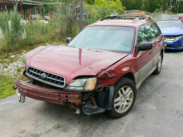 4S3BH675147638938 - 2004 SUBARU LEGACY OUT BROWN photo 2