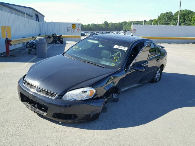 2G1WD58C989285379 - 2008 CHEVROLET IMPALA SUP BLACK photo 2