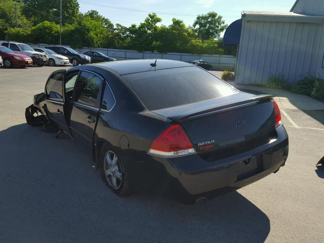 2G1WD58C989285379 - 2008 CHEVROLET IMPALA SUP BLACK photo 3