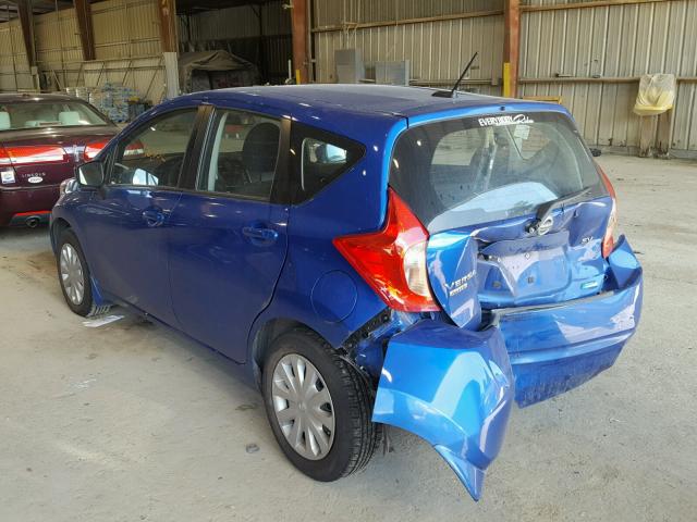 3N1CE2CP9FL365472 - 2015 NISSAN VERSA NOTE BLUE photo 3