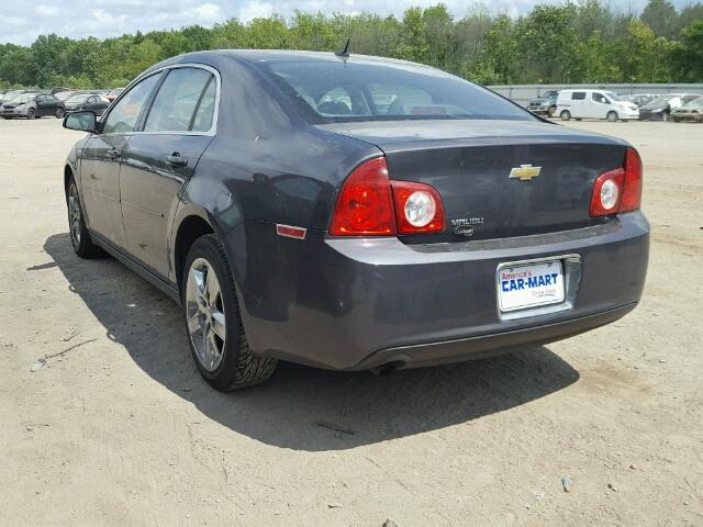 1G1ZB5EB6AF315420 - 2010 CHEVROLET MALIBU LS GRAY photo 3