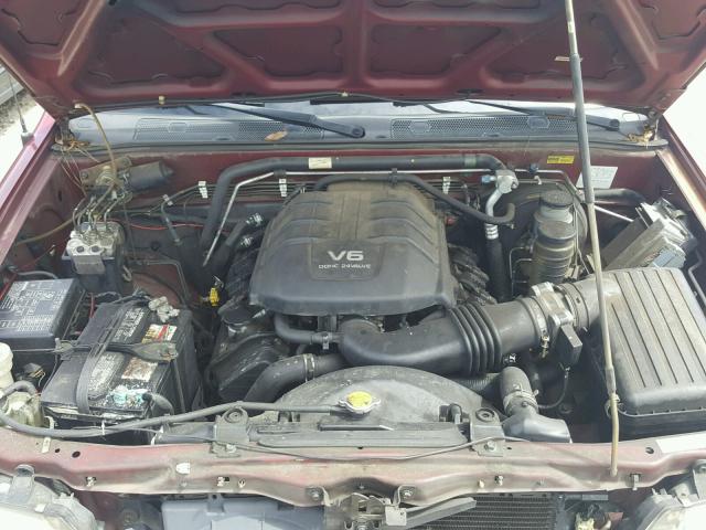 4S2CK58W844312678 - 2004 ISUZU RODEO S BURGUNDY photo 7