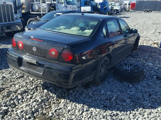 2G1WF52E359236906 - 2005 CHEVROLET IMPALA BLACK photo 4