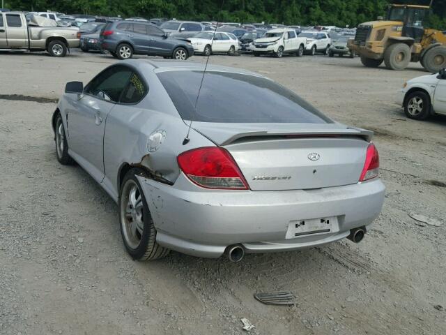 KMHHM65D86U210574 - 2006 HYUNDAI TIBURON GS SILVER photo 3