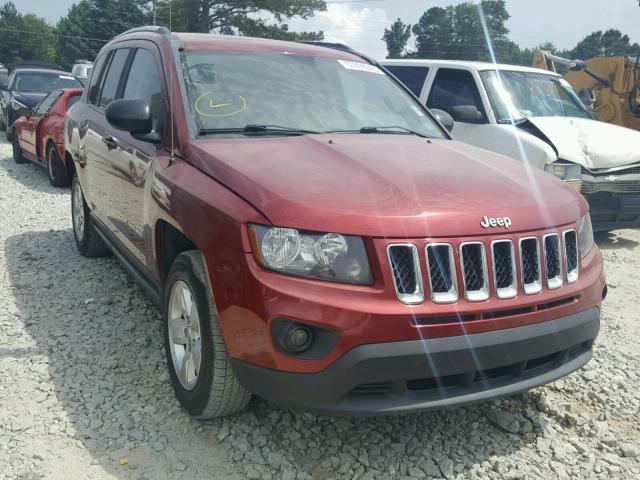 1C4NJCBA6ED882687 - 2014 JEEP COMPASS SP RED photo 1