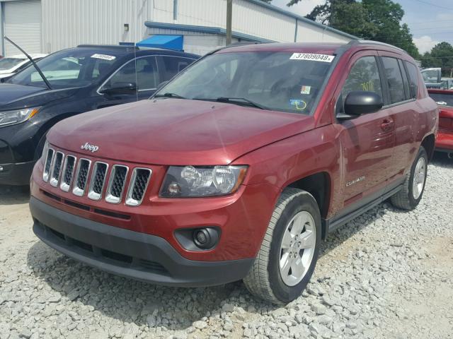1C4NJCBA6ED882687 - 2014 JEEP COMPASS SP RED photo 2