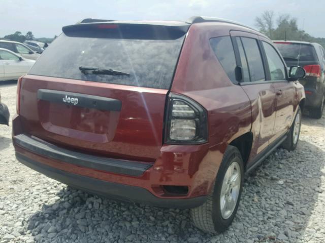 1C4NJCBA6ED882687 - 2014 JEEP COMPASS SP RED photo 4