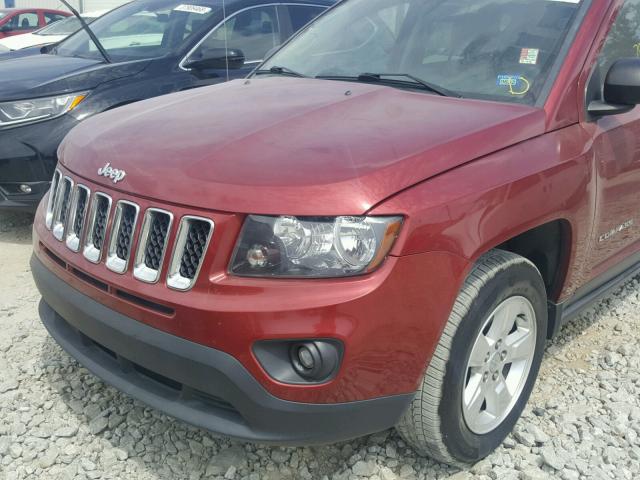 1C4NJCBA6ED882687 - 2014 JEEP COMPASS SP RED photo 9