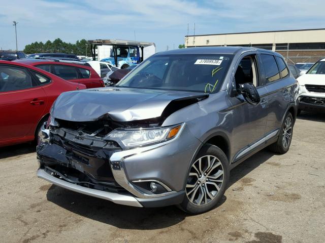 JA4AD3A32GZ017191 - 2016 MITSUBISHI OUTLANDER GRAY photo 2