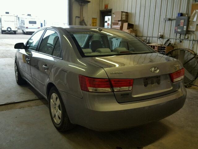 5NPET46CX8H376449 - 2008 HYUNDAI SONATA GRAY photo 3