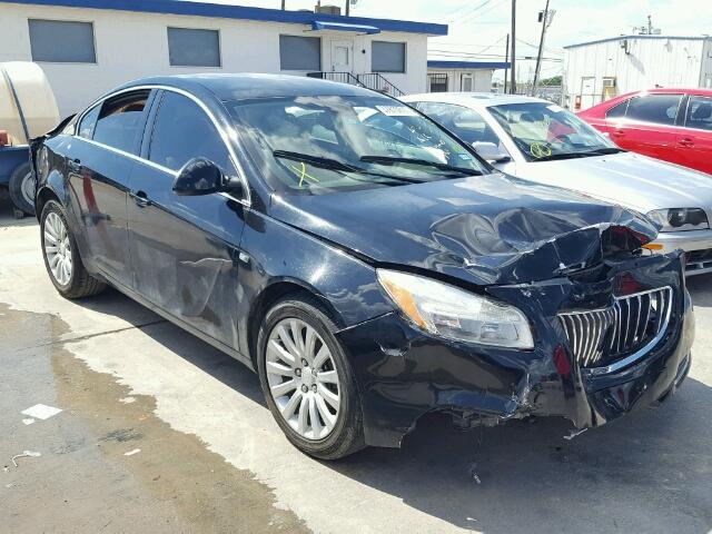 2G4GN5ECXB9182634 - 2011 BUICK REGAL BLACK photo 1