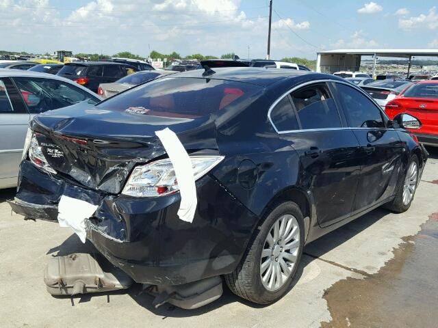 2G4GN5ECXB9182634 - 2011 BUICK REGAL BLACK photo 4