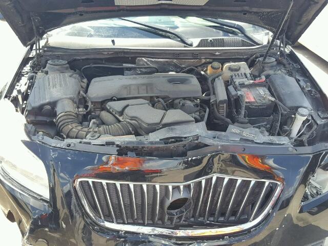 2G4GN5ECXB9182634 - 2011 BUICK REGAL BLACK photo 7