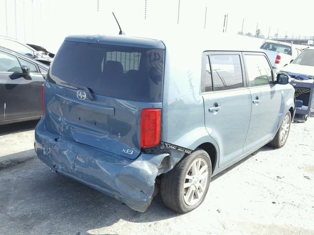 JTLKE50E381042451 - 2008 SCION XB TEAL photo 4