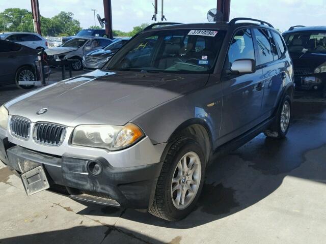 WBXPA73474WB28991 - 2004 BMW X3 2.5I SILVER photo 2