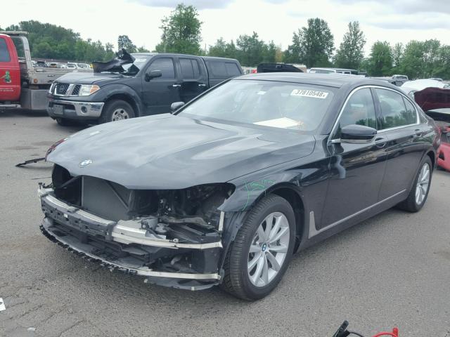 WBA7E2C57HG740390 - 2017 BMW 740 I BLACK photo 2