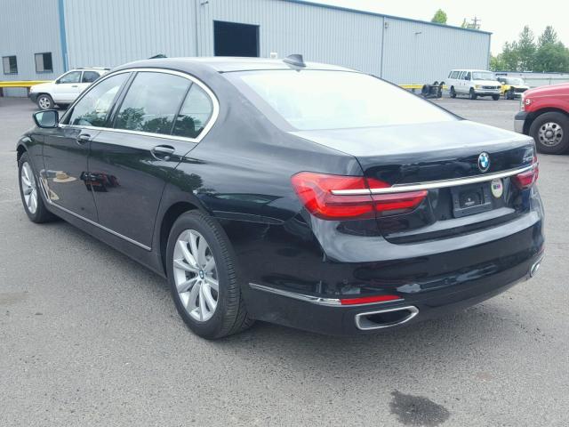 WBA7E2C57HG740390 - 2017 BMW 740 I BLACK photo 3