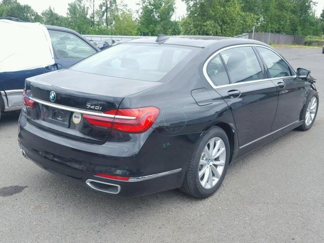 WBA7E2C57HG740390 - 2017 BMW 740 I BLACK photo 4