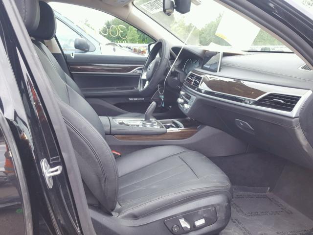 WBA7E2C57HG740390 - 2017 BMW 740 I BLACK photo 5